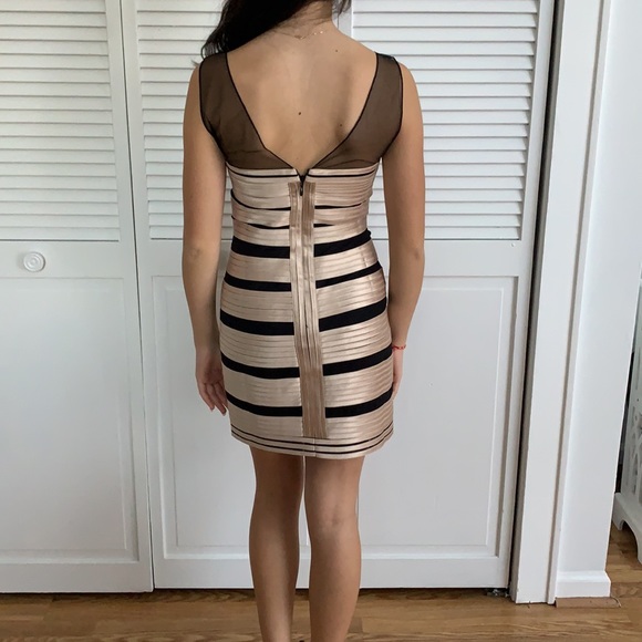 BCBG Gold Dress - Picture 2 of 7